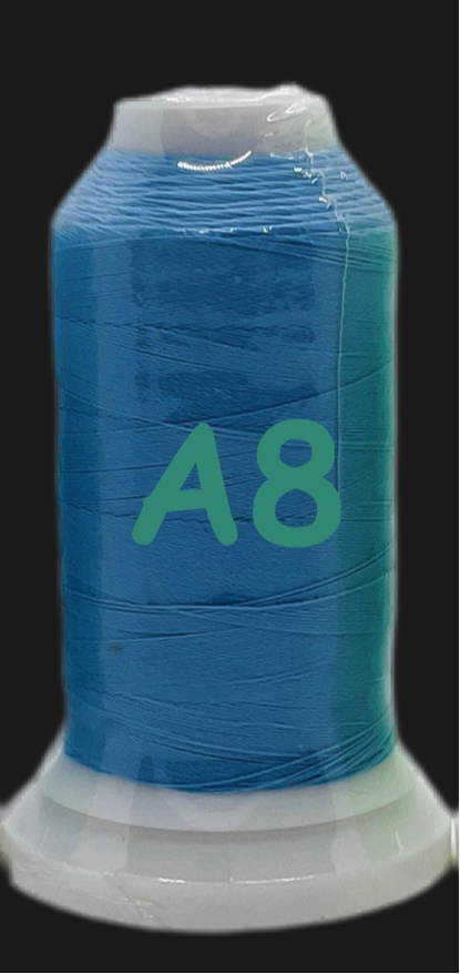 π Glow In The Dark Embroidery Thread by The Glow In The Dark Shop | 150D/2 | 800 Meters Polyester Sewing Thread | Luminous Thread for DIY, Cross Stitch, & Machine Embroidery π | A8