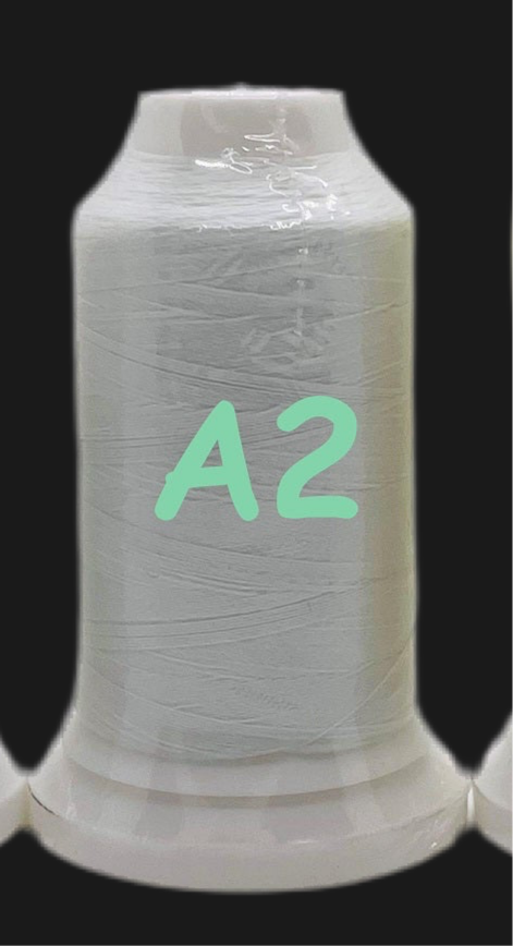 π Glow In The Dark Embroidery Thread by The Glow In The Dark Shop | 150D/2 | 800 Meters Polyester Sewing Thread | Luminous Thread for DIY, Cross Stitch, & Machine Embroidery π | A2