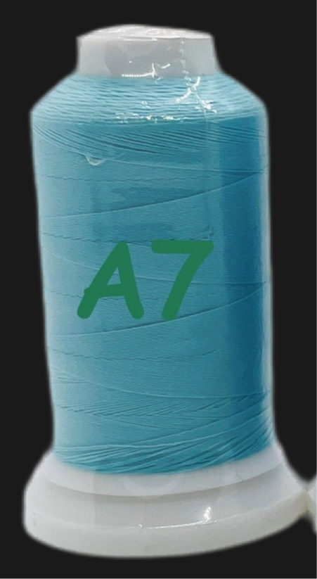 π Glow In The Dark Embroidery Thread by The Glow In The Dark Shop | 150D/2 | 800 Meters Polyester Sewing Thread | Luminous Thread for DIY, Cross Stitch, & Machine Embroidery π | A7