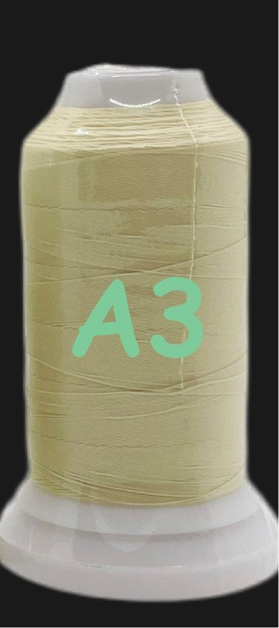 π Glow In The Dark Embroidery Thread by The Glow In The Dark Shop | 150D/2 | 800 Meters Polyester Sewing Thread | Luminous Thread for DIY, Cross Stitch, & Machine Embroidery π | A3