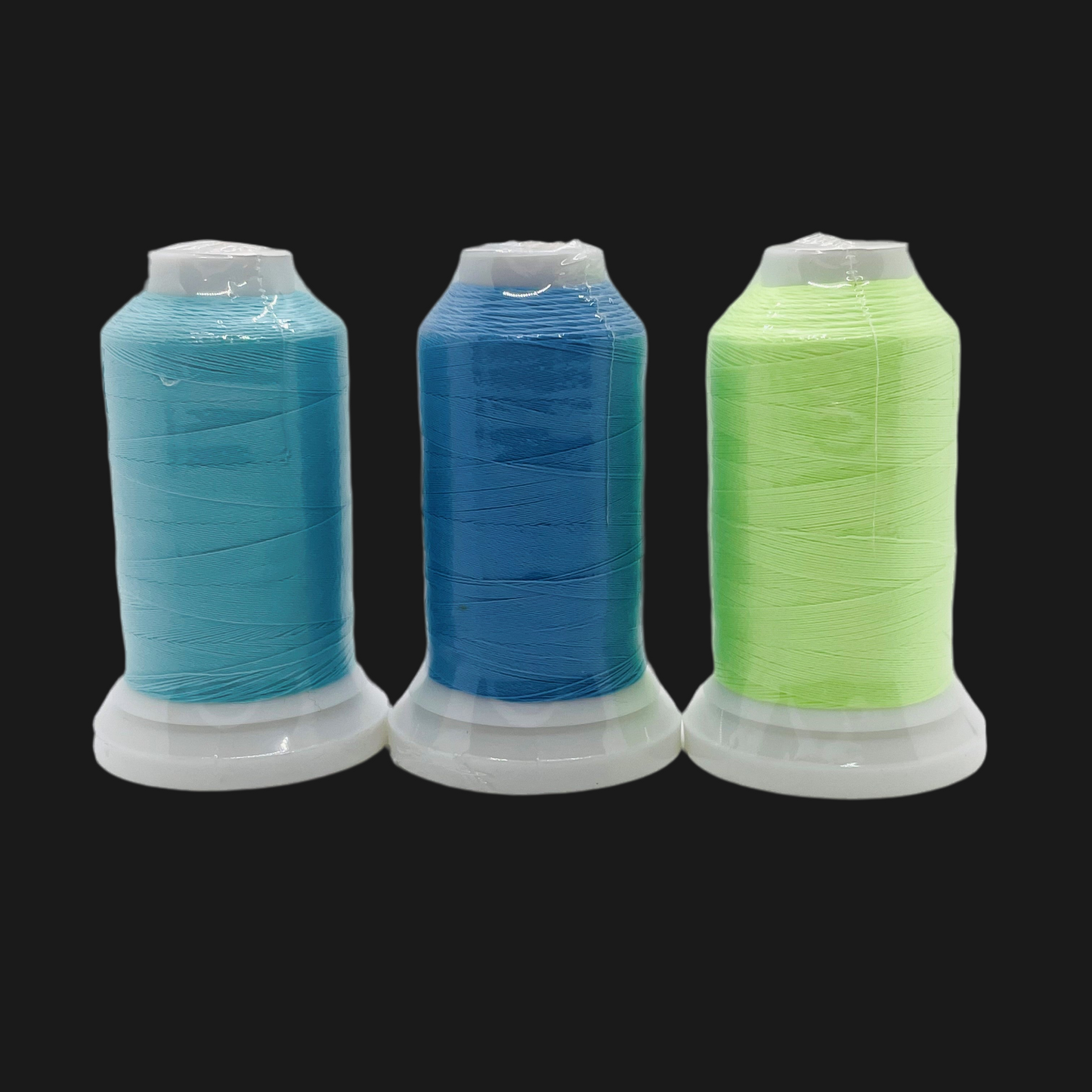 π Glow In The Dark Embroidery Thread by The Glow In The Dark Shop | 150D/2 | 800 Meters Polyester Sewing Thread | Luminous Thread for DIY, Cross Stitch, & Machine Embroidery π | A7