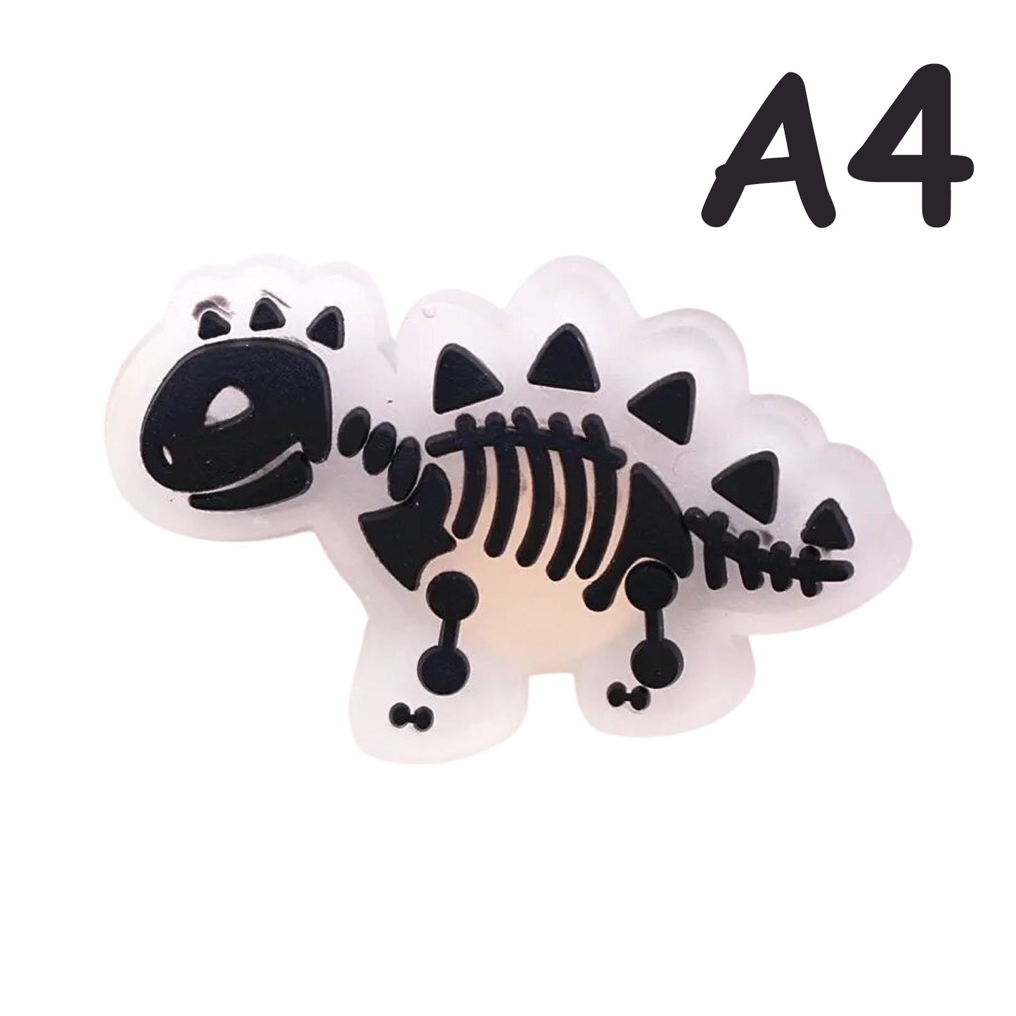 ππ¦ Luminous Dinosaur Skeleton Shoe Charms by The Glow In The Dark Shop | Cute PVC Charms for Kidsβ Shoes, Bags & Bracelets | Glow-in-the-Dark Fun! π A7