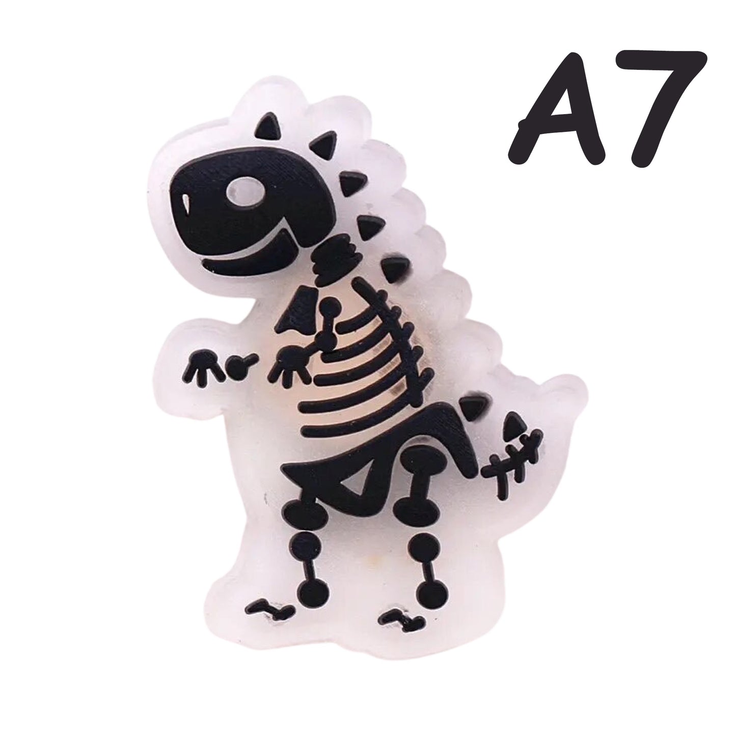 ππ¦ Luminous Dinosaur Skeleton Shoe Charms by The Glow In The Dark Shop | Cute PVC Charms for Kidsβ Shoes, Bags & Bracelets | Glow-in-the-Dark Fun! π A7