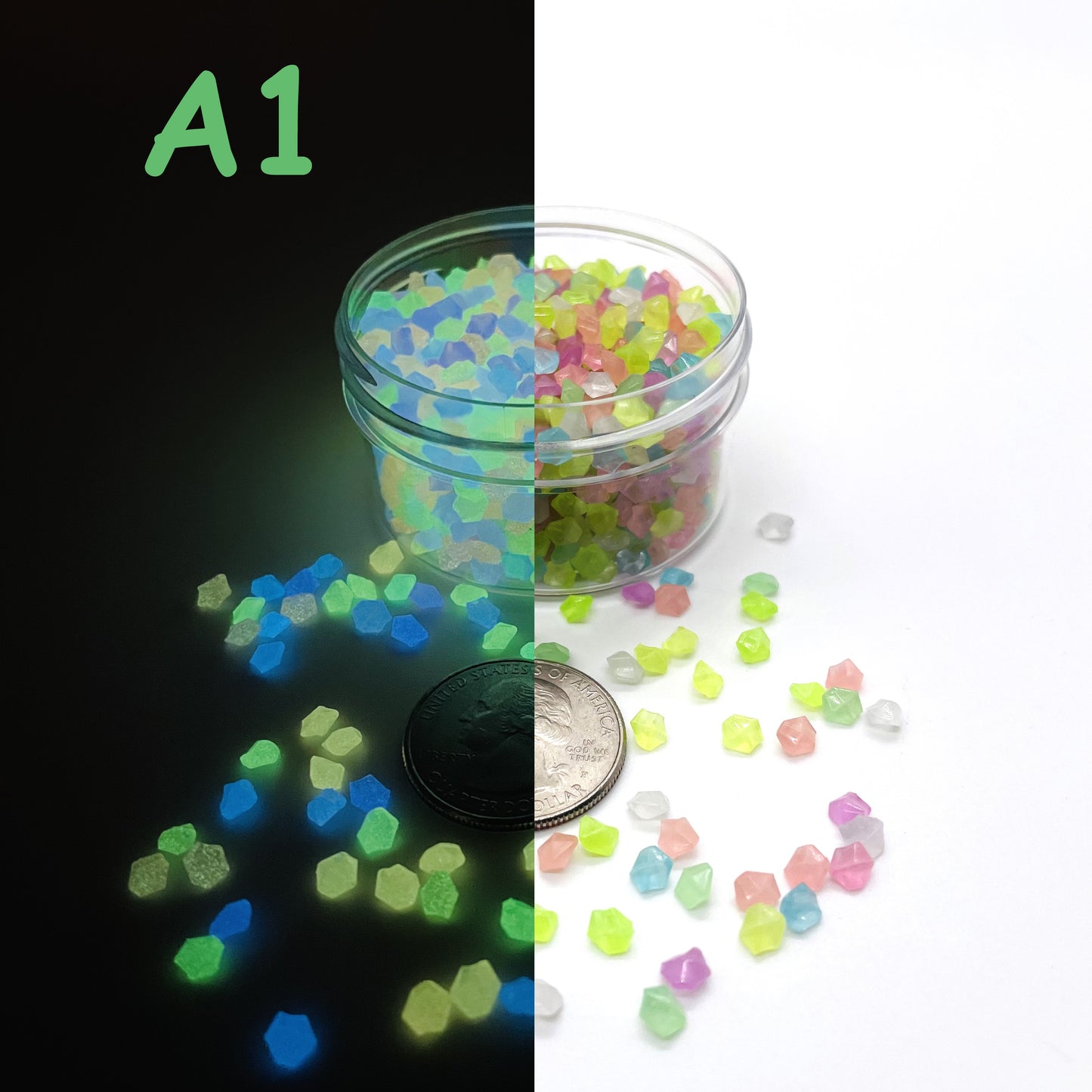 Glow In The Dark Sand by The Glow In The Dark Shop | Luminous Pebbles for Gardens, Aquariums, and Pathways ππ | A3