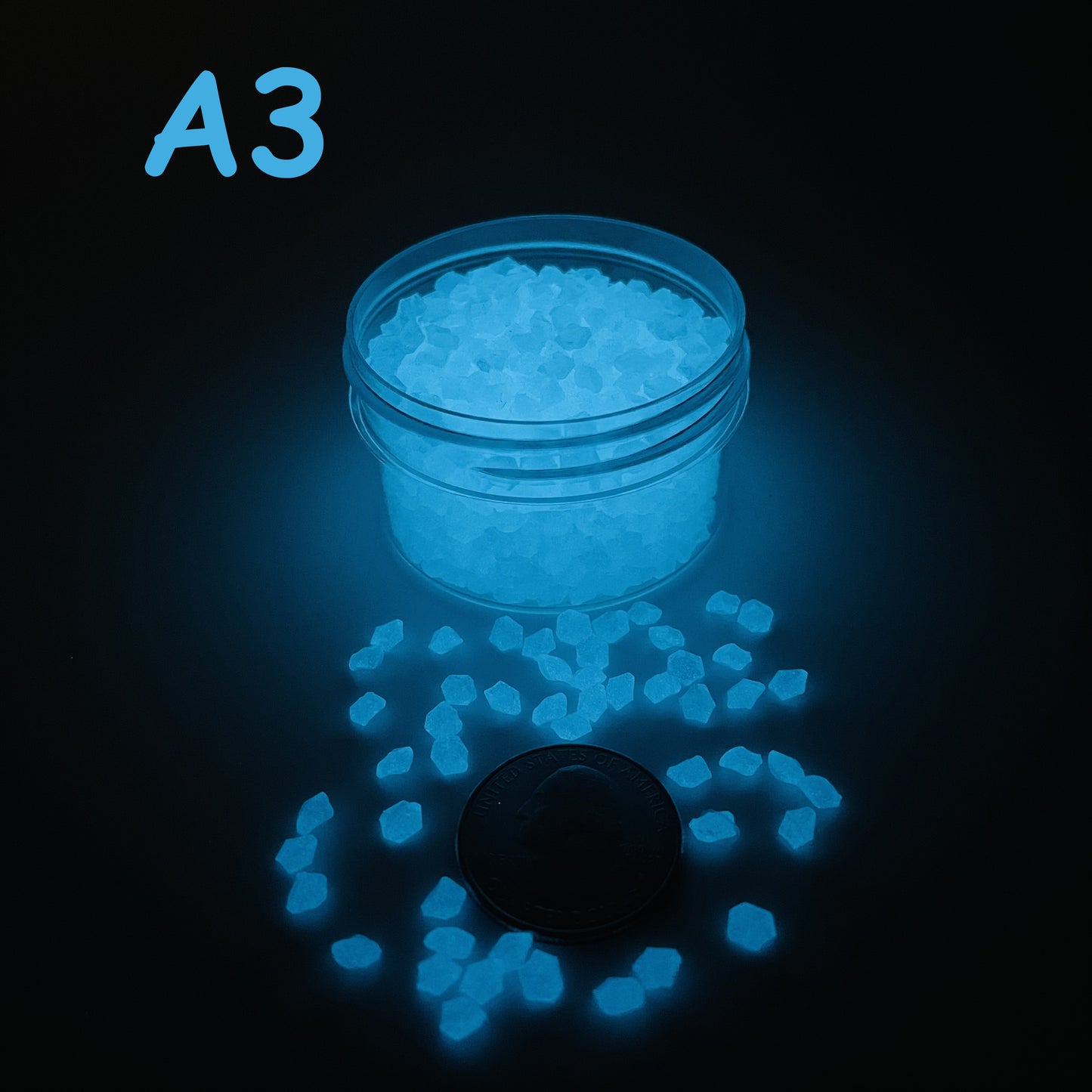 Glow In The Dark Sand by The Glow In The Dark Shop | Luminous Pebbles for Gardens, Aquariums, and Pathways ππ | A3