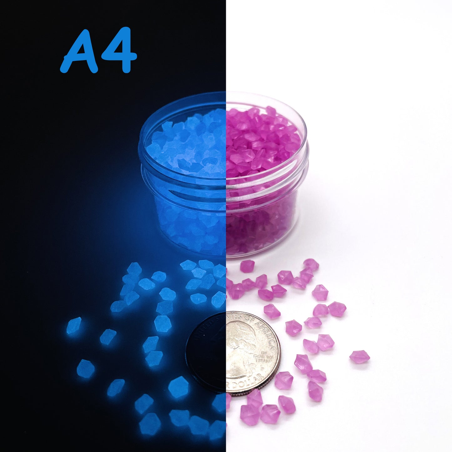 Glow In The Dark Sand by The Glow In The Dark Shop | Luminous Pebbles for Gardens, Aquariums, and Pathways ππ | A3