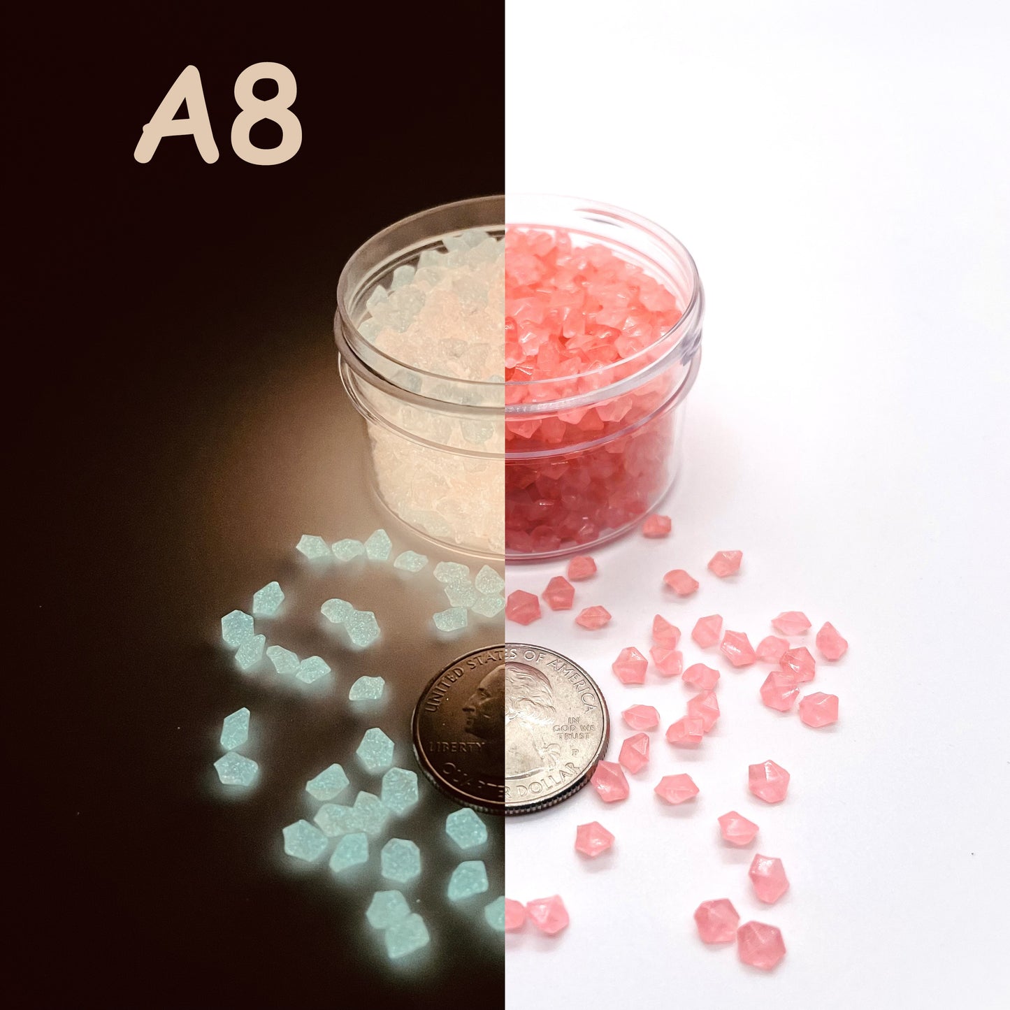 Glow In The Dark Sand by The Glow In The Dark Shop | Luminous Pebbles for Gardens, Aquariums, and Pathways ππ | A3