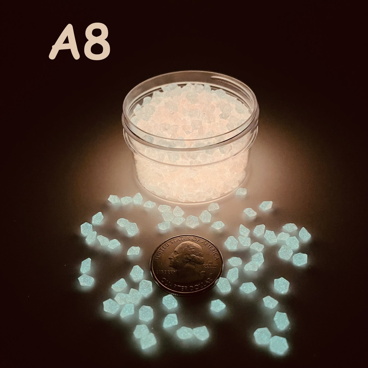Glow In The Dark Sand by The Glow In The Dark Shop | Luminous Pebbles for Gardens, Aquariums, and Pathways ππ | A3