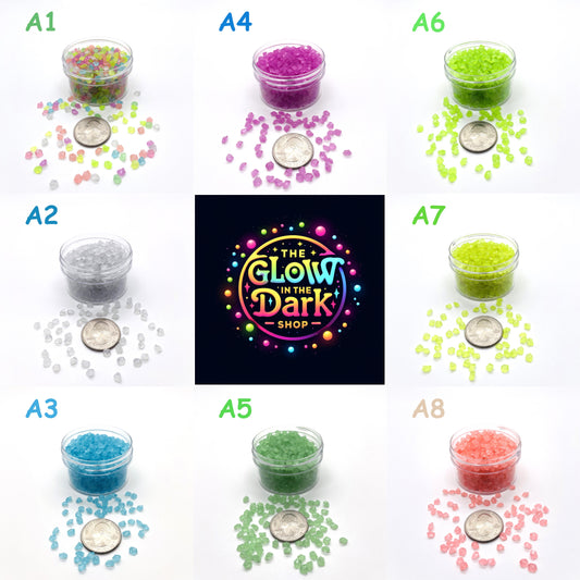 Glow In The Dark Sand by The Glow In The Dark Shop | Luminous Pebbles for Gardens, Aquariums, and Pathways ππ | Collage