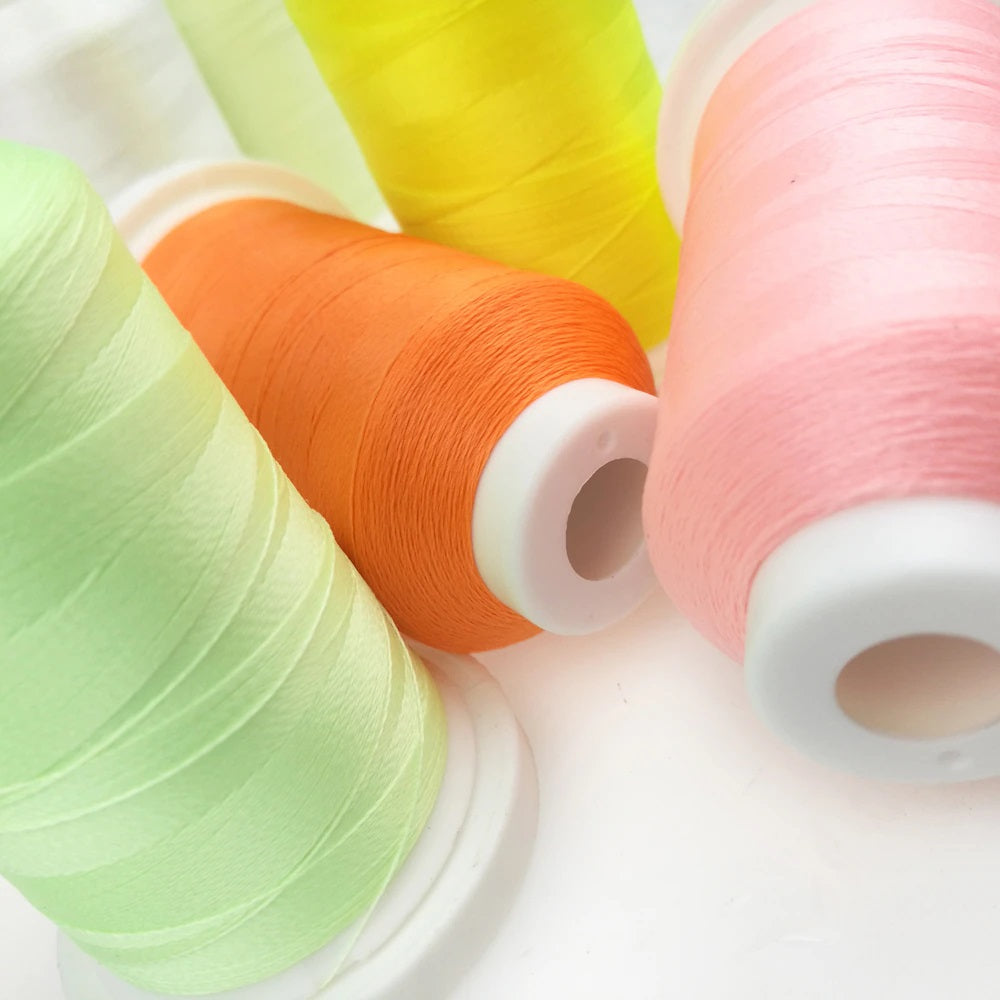 π Glow In The Dark Embroidery Thread by The Glow In The Dark Shop | 150D/2 | 800 Meters Polyester Sewing Thread | Luminous Thread for DIY, Cross Stitch, & Machine Embroidery π | A7