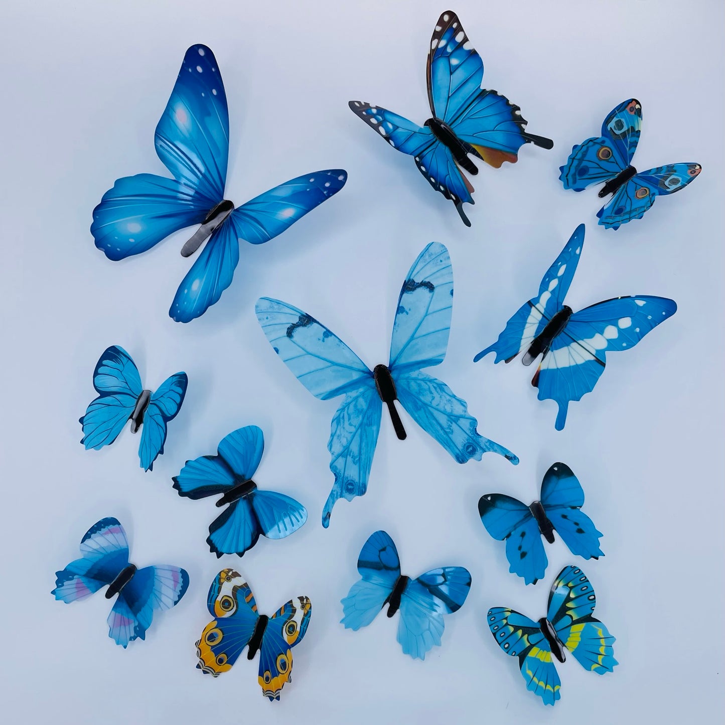 BLUE Glow in The Dark Butterflies | Butterfly Stickers | Wall Stickers | Decal Decoration Stickers | Kids Bedroom