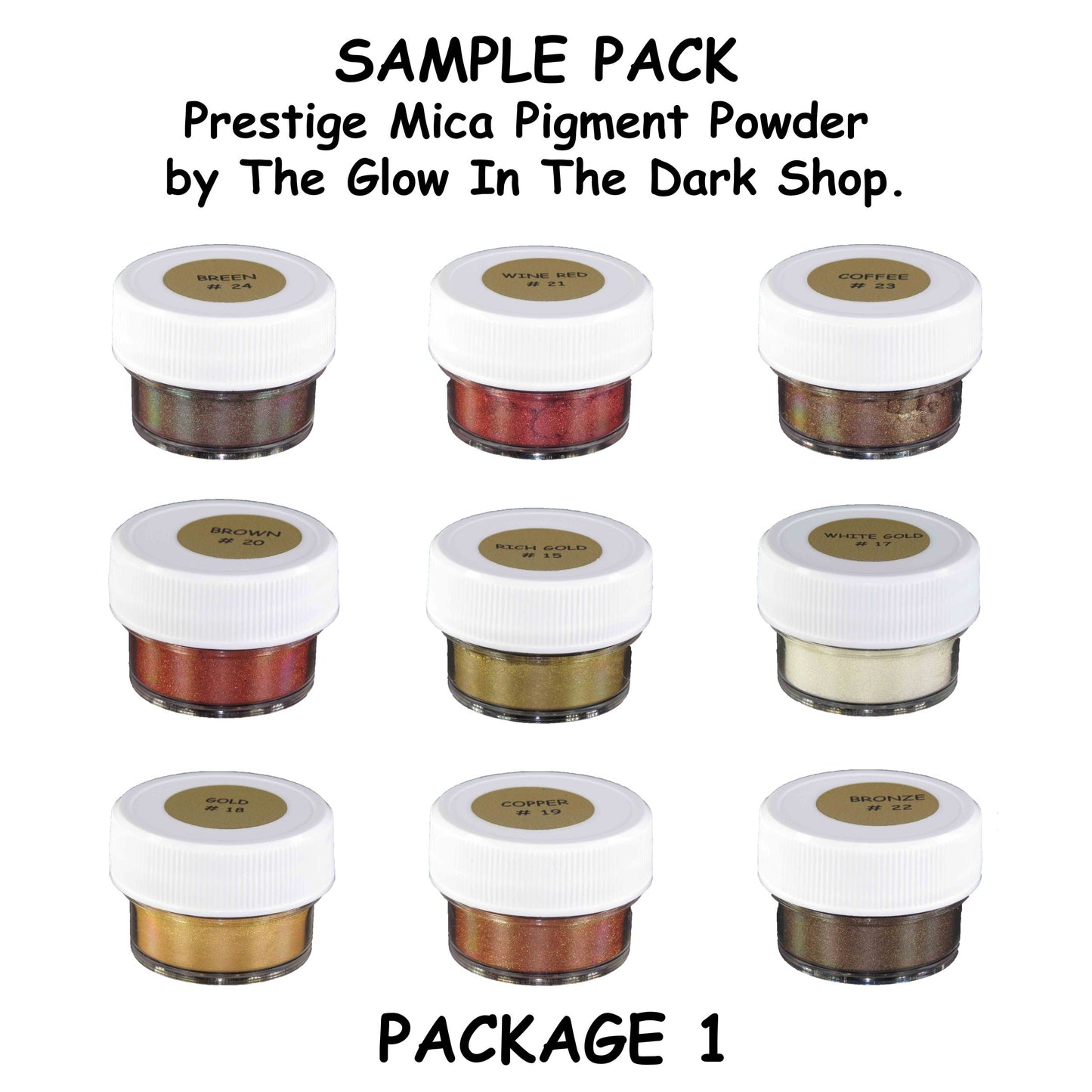 15g Prestige Mica Pigment Powder by The Glow In The Dark Shop | Eco-Friendly & Multi-Purpose Colorants | 54 Vibrant Shades Available π¨π | Package 4