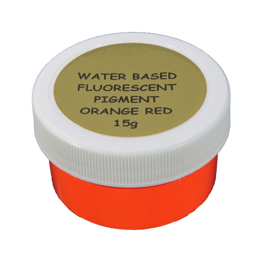 (3. ORANGE RED) WB - Prestige Fluorescent UV Pigment Powder by The Glow In The Dark Shop π¦
