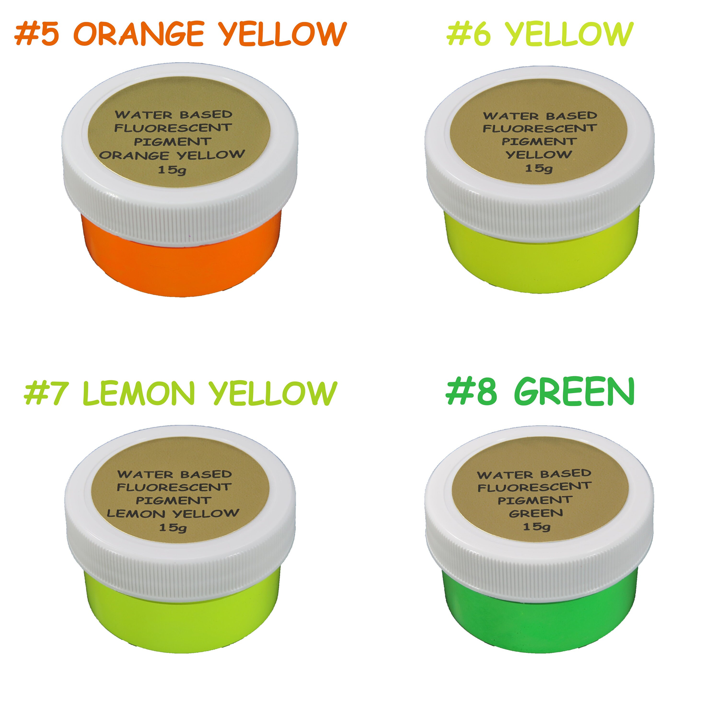 (7. LEMON YELLOW) WB - Prestige Fluorescent UV Pigment Powder by The Glow In The Dark Shop π¦