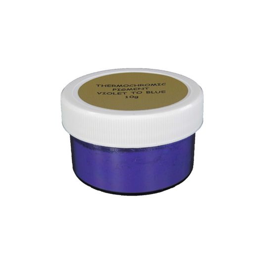 21. VIOLET TO BLUE | Prestige Thermochromic Pigment Powder | Changes color at 88⁰F (31⁰C) | COLOR TO ANOTHER COLOR | 21 Color Choices Available | BRAND: PIGMENTS by UNIGLOW