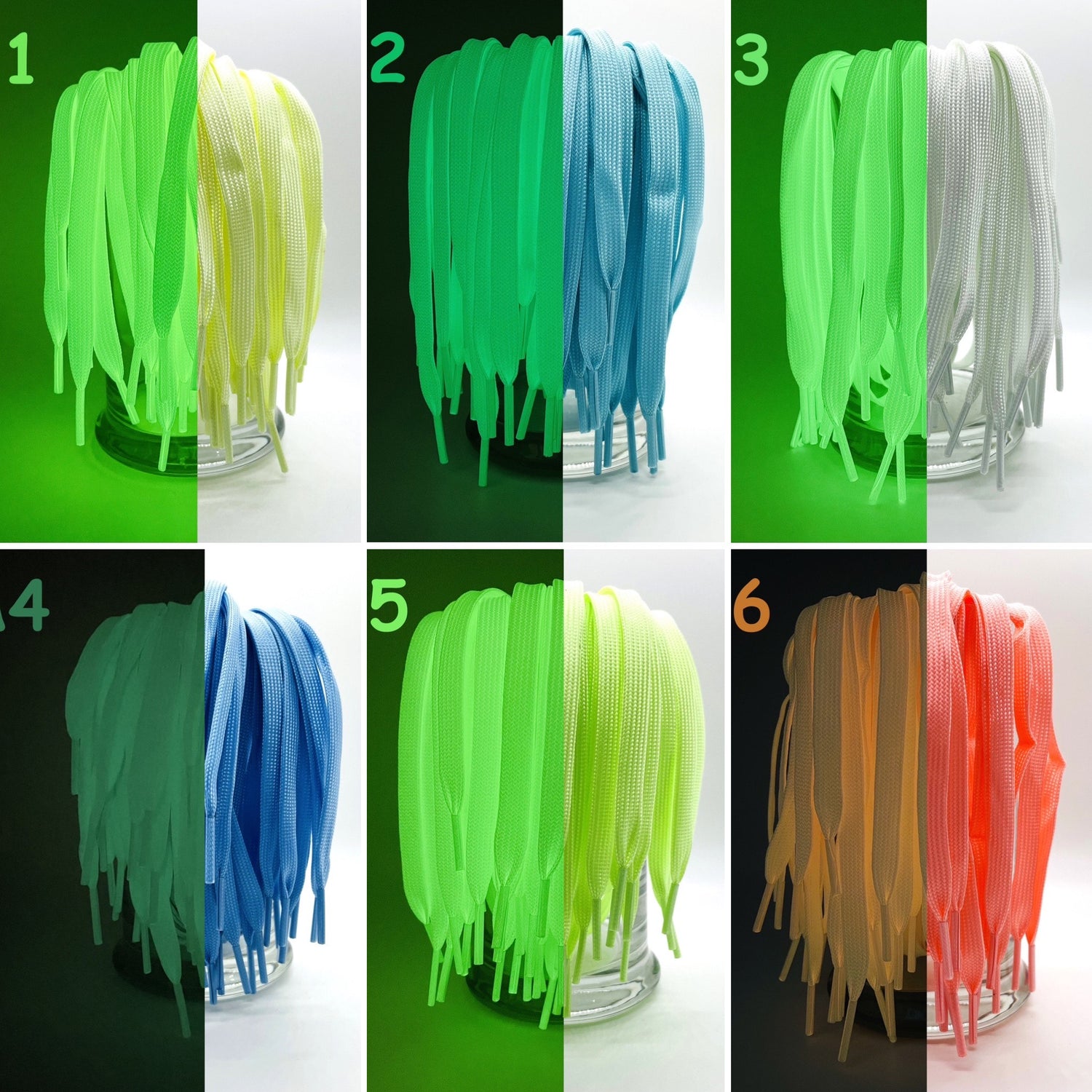 Glow in the Dark Shoelaces by The Glow In The Dark Shop