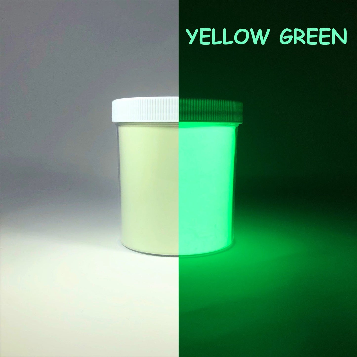 4. YELLOW GREEN | Prestige Glow in the Dark Powder | 20 Colors | Eco-Friendly | Non-Toxic | Photoluminescent | Unbeatable Prices!