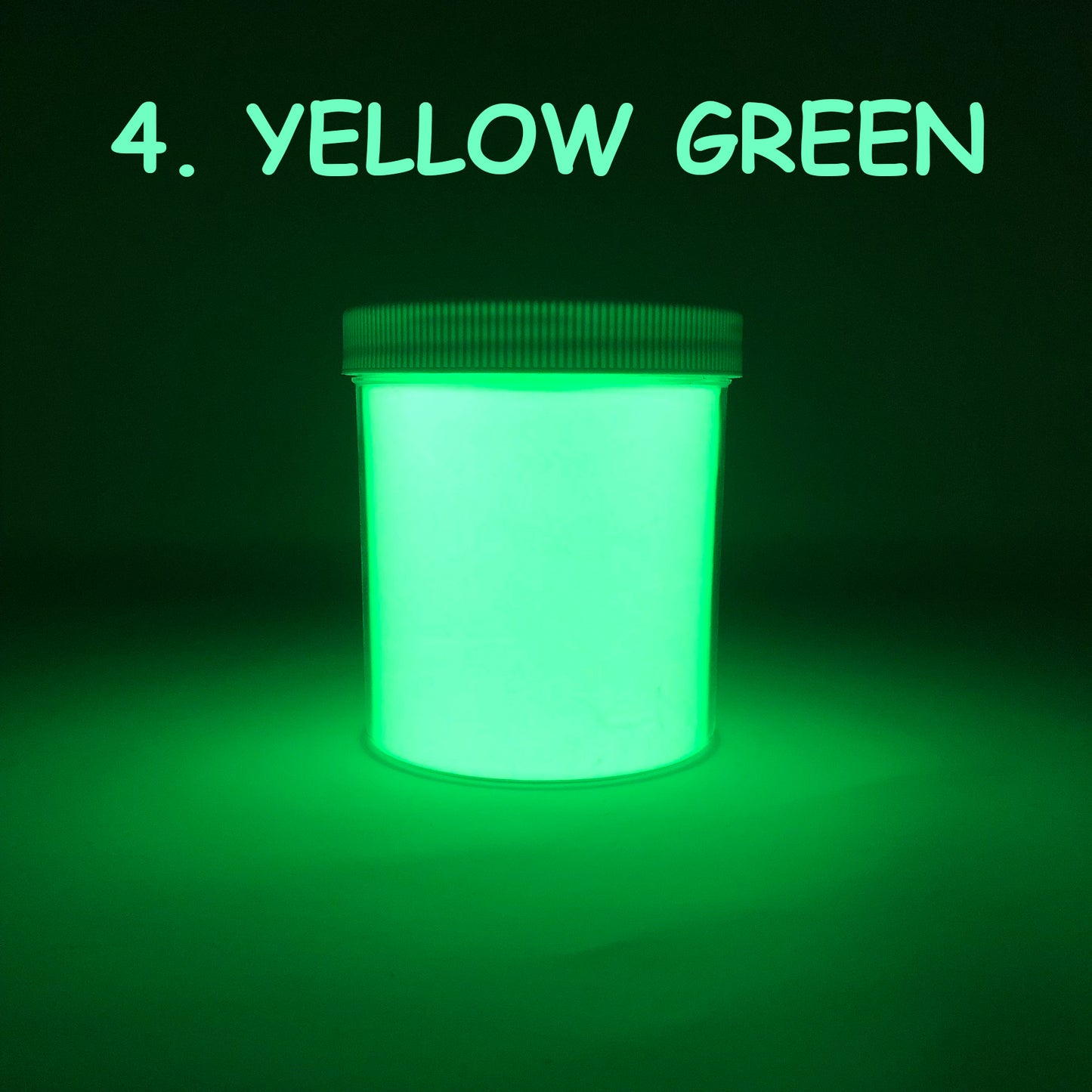 4. YELLOW GREEN | Prestige Glow in the Dark Powder | 20 Colors | Eco-Friendly | Non-Toxic | Photoluminescent | Unbeatable Prices!