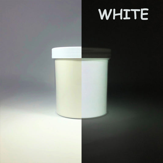 7. WHITE | Prestige Glow in the Dark Powder | 20 Colors | Eco-Friendly | Non-Toxic | Photoluminescent | Unbeatable Prices!