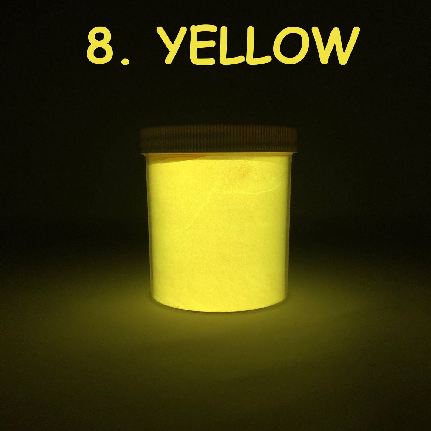 8. YELLOW | Prestige Glow in the Dark Powder | 20 Colors | Eco-Friendly | Non-Toxic | Photoluminescent | Unbeatable Prices!