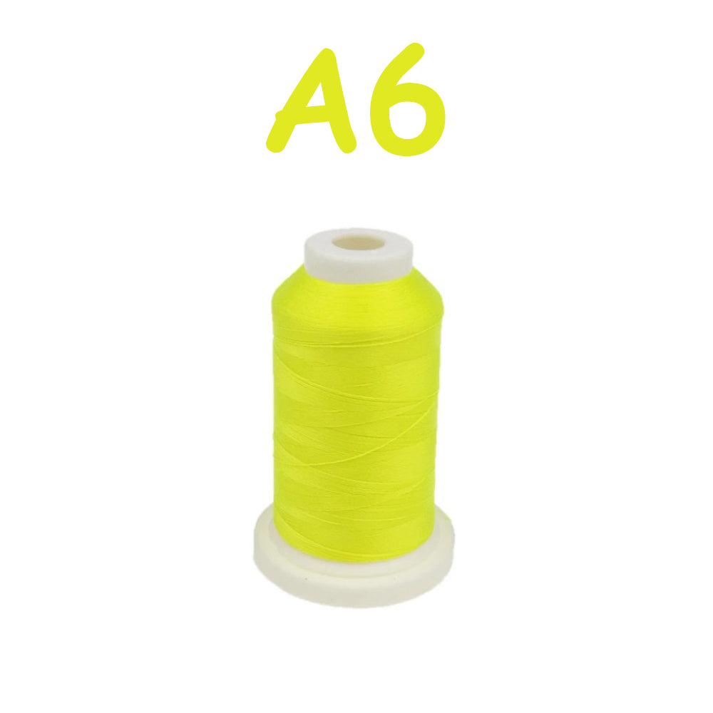 🌟 Glow In The Dark Embroidery Thread by The Glow In The Dark Shop | 150D/2 | 800 Meters Polyester Sewing Thread | Luminous Thread for DIY, Cross Stitch, & Machine Embroidery 🌟 | A4