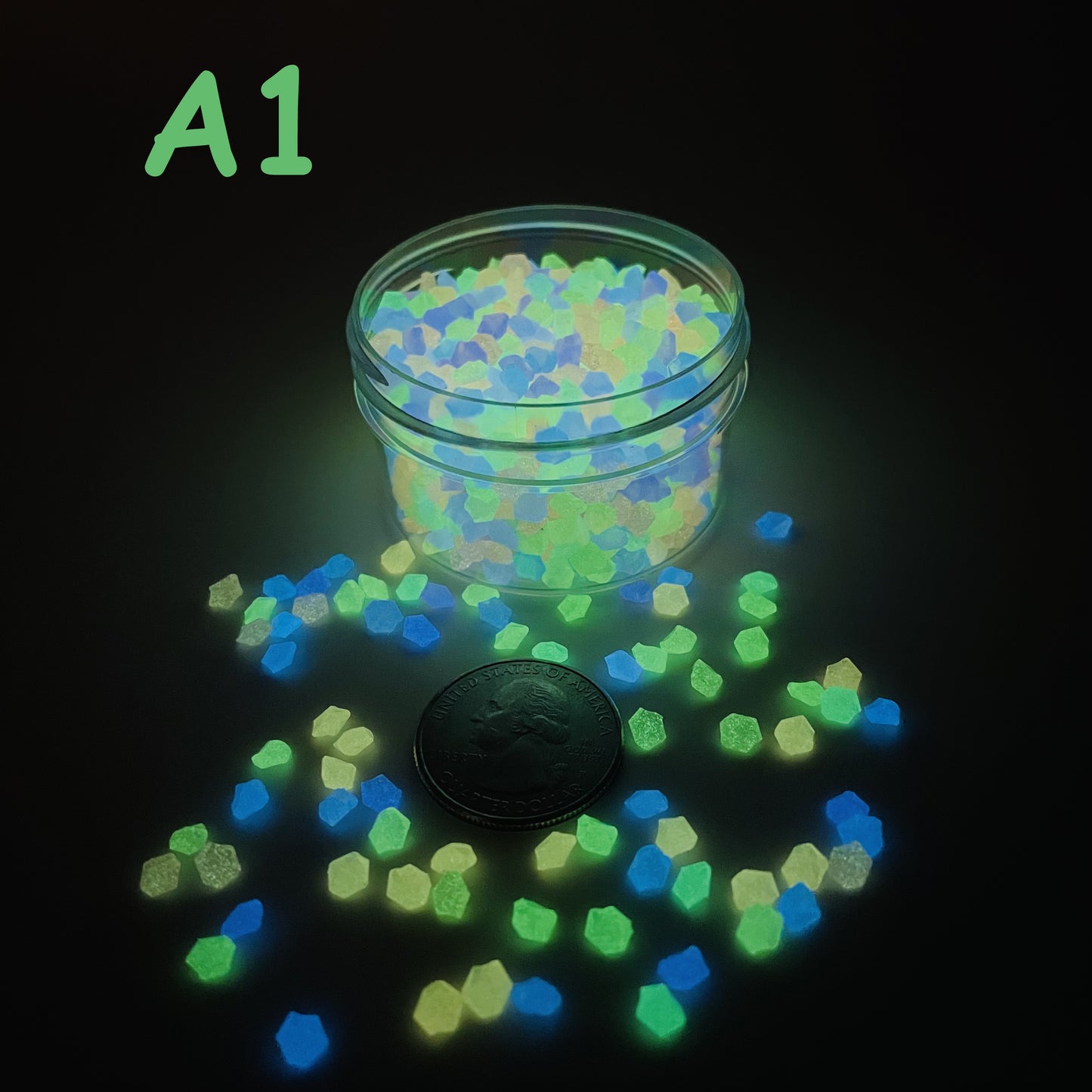 Glow In The Dark Sand by The Glow In The Dark Shop | Luminous Pebbles for Gardens, Aquariums, and Pathways 🌟🐟 | A5