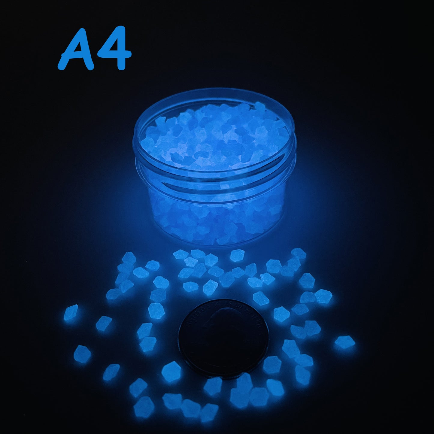 Glow In The Dark Sand by The Glow In The Dark Shop | Luminous Pebbles for Gardens, Aquariums, and Pathways 🌟🐟 | A5