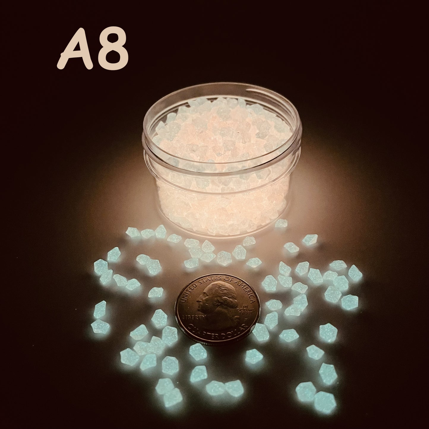 Glow In The Dark Sand by The Glow In The Dark Shop | Luminous Pebbles for Gardens, Aquariums, and Pathways 🌟🐟 | A5