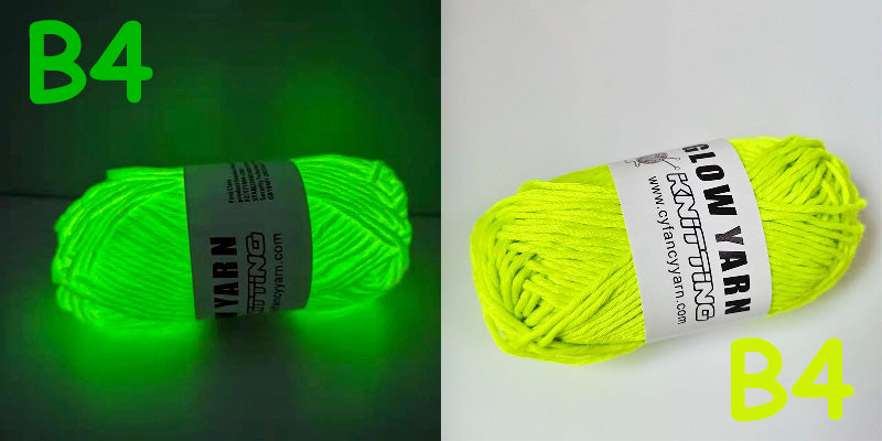 (A10) Glow in the Dark Yarn by The Glow In The Dark Shop | 60 Meter / 65 Yards / 2mm | Fluorescent | Luminescent | Phosphorescent | Wool | Polyester