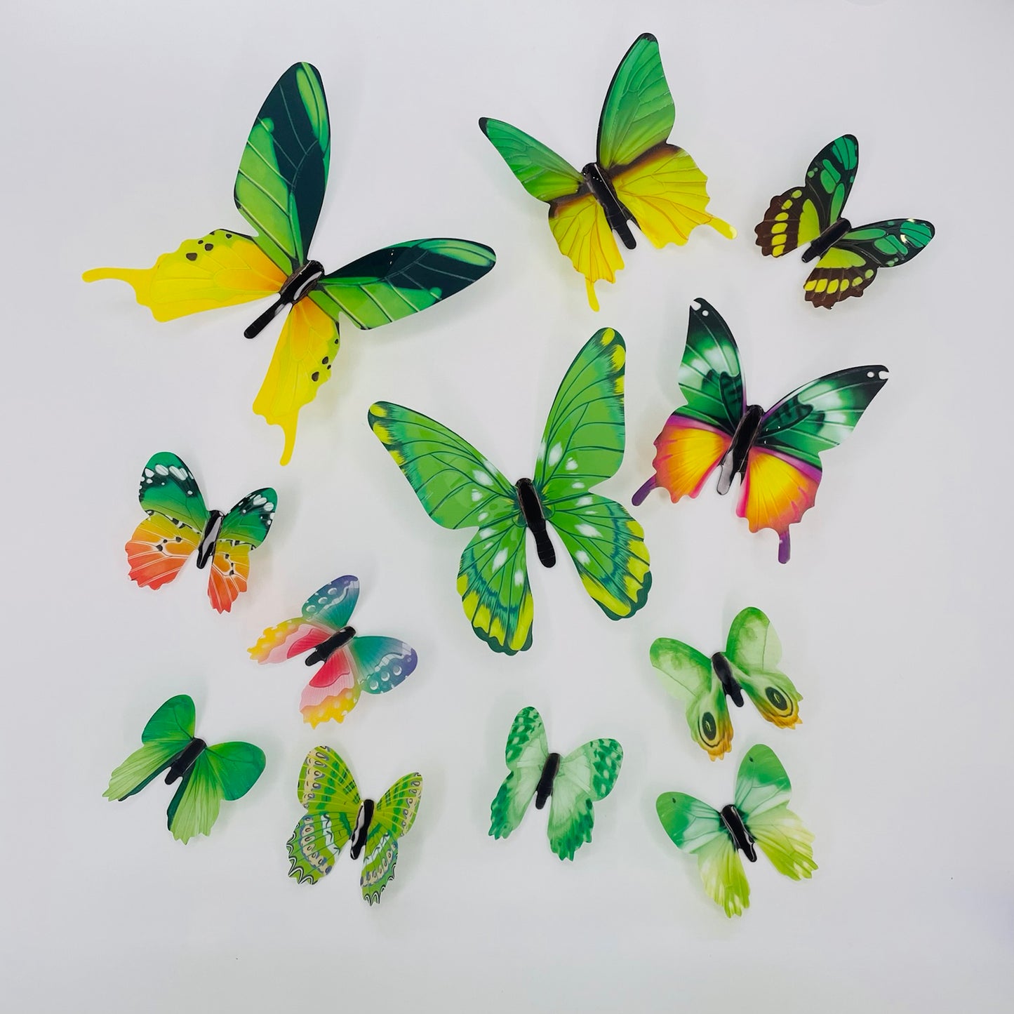 GREEN Glow in The Dark Butterflies | Butterfly Stickers | Wall Stickers | Decal Decoration Stickers | Kids Bedroom