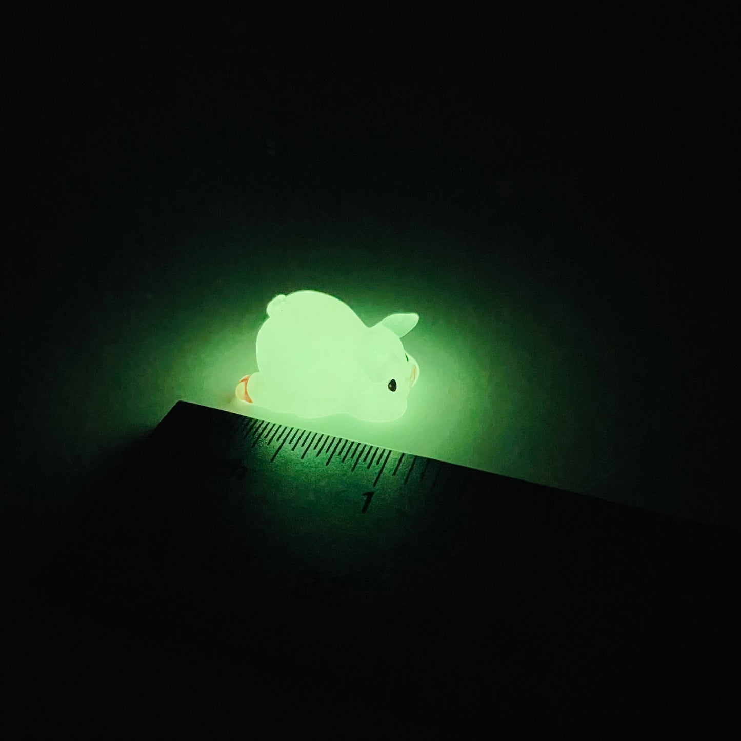 Mini Glow-in-the-Dark Resin Piggy Figurines by The Glow In The Dark Shop | Cute Luminous Pig Ornaments for Gardens & DIY Crafts | Collage