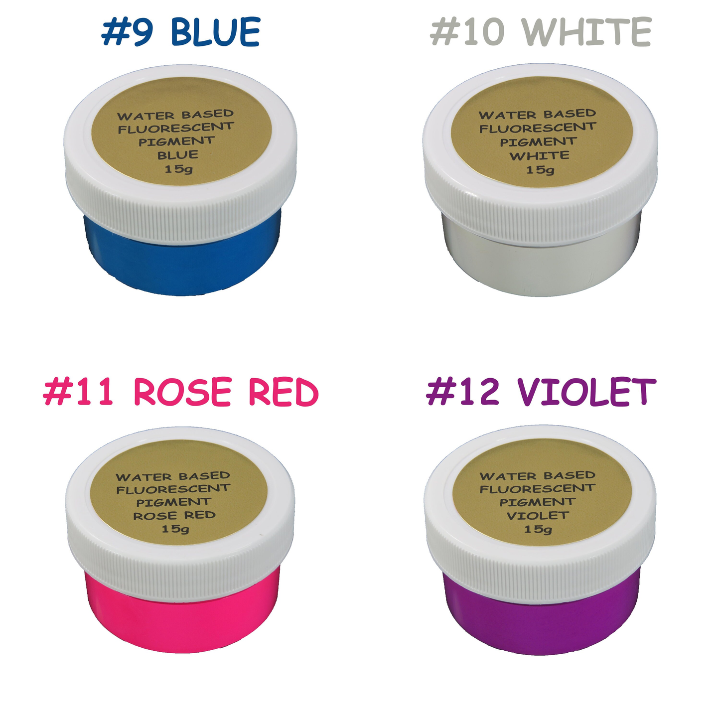 (11. ROSE RED) WB - Prestige Fluorescent UV Pigment Powder by The Glow In The Dark Shop 🦄