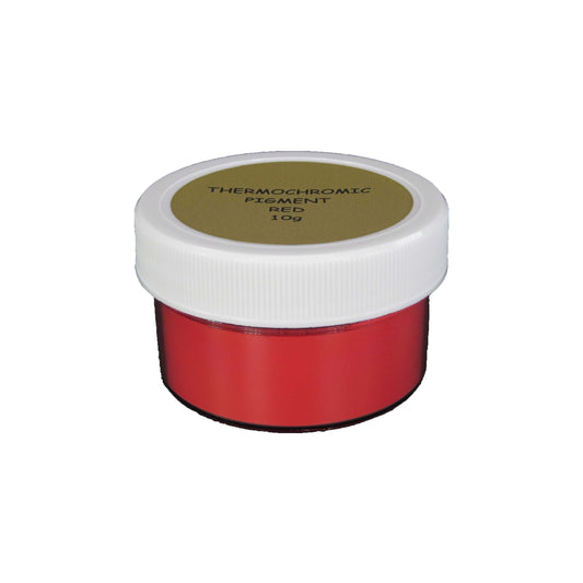 12. RED | Prestige Thermochromic Pigment Powder | Changes color at 22⁰C (71.6°F) | COLOR TO CLEAR | 21 Color Choices Available | BRAND: PIGMENTS by UNIGLOW