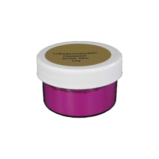 13. ROSE RED | Prestige Thermochromic Pigment Powder | Changes color at 88ºF (31ºC) | COLOR TO CLEAR | 21 Color Choices Available | BRAND: PIGMENTS by UNIGLOW