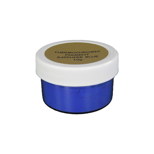 14. SAPPHIRE BLUE | Prestige Thermochromic Pigment Powder | Changes color at 88ºF (31ºC) | COLOR TO CLEAR | 21 Color Choices Available | BRAND: PIGMENTS by UNIGLOW