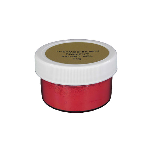 7. BRIGHT RED | Prestige Thermochromic Pigment Powder | Changes color at 22⁰C (71.6°F) | COLOR TO CLEAR | 21 Color Choices Available | BRAND: PIGMENTS by UNIGLOW